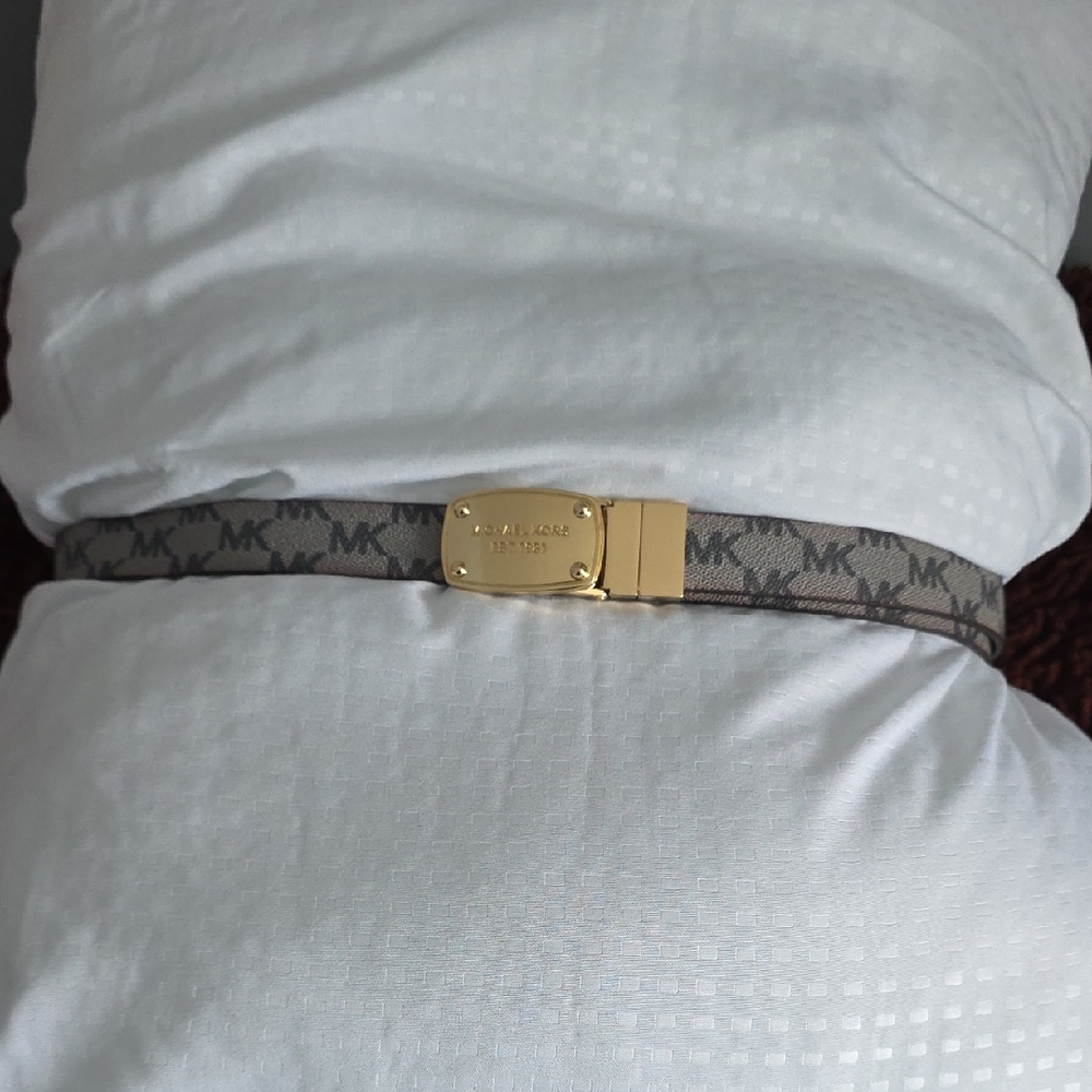Michael Kors Blue and Gold Women's Belt Bag